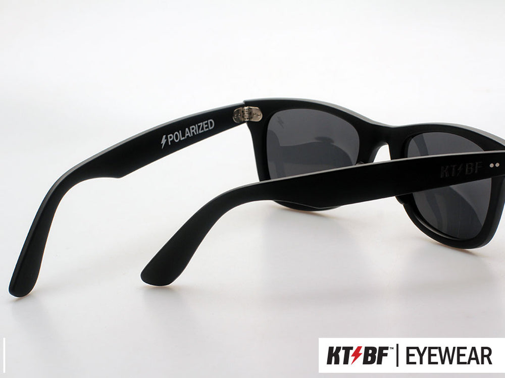KTBF™ | SHIELD polarized sunglasses - Matte Black / Orange Yellow Mirror