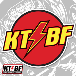 4" vinyl KTBF "Flash Gordon" sticker/decal