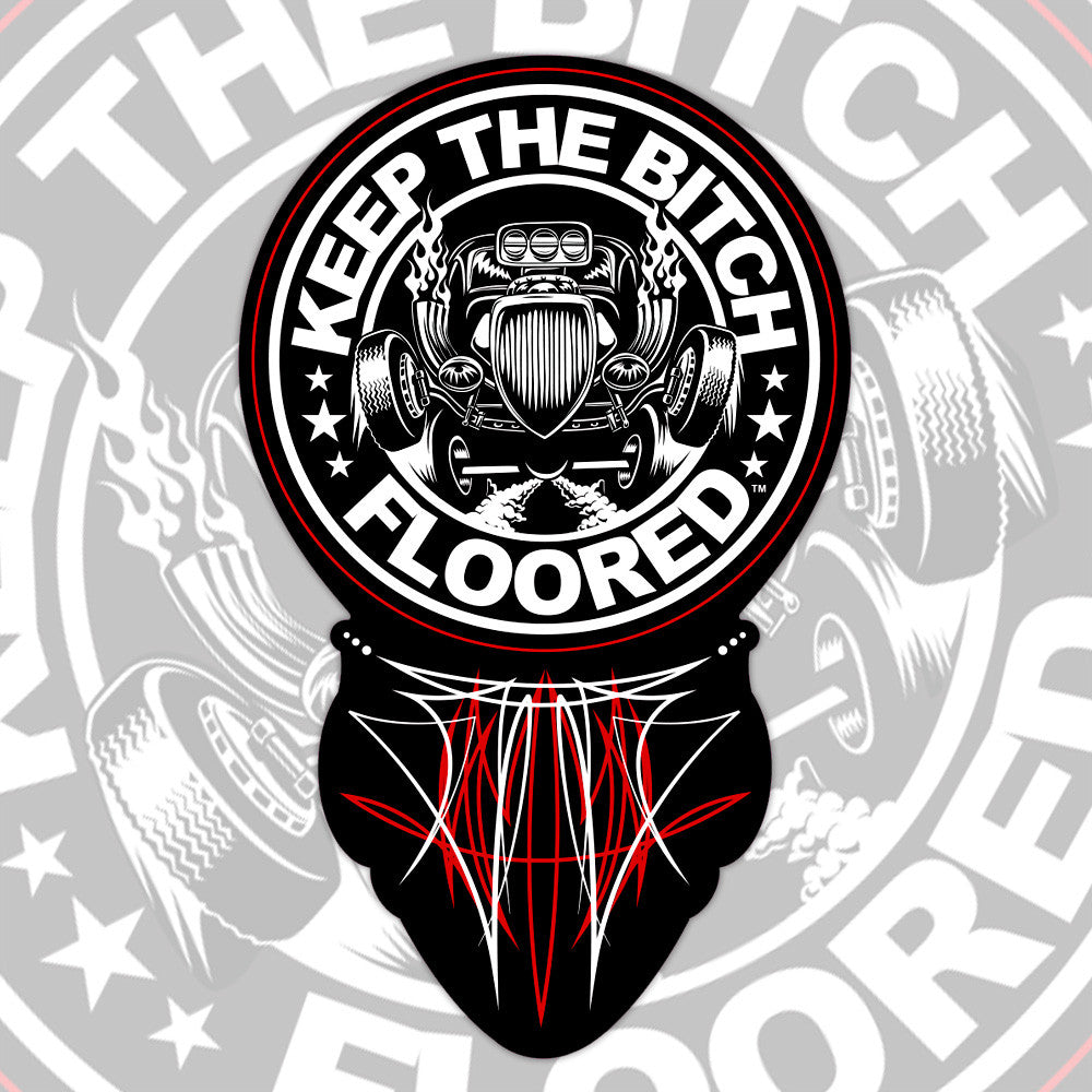 5" vinyl KTBF "Pinstripe" sticker/decal