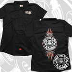 Womens KTBF "PINSTRIPE" garage shirt | Dickies work shirt